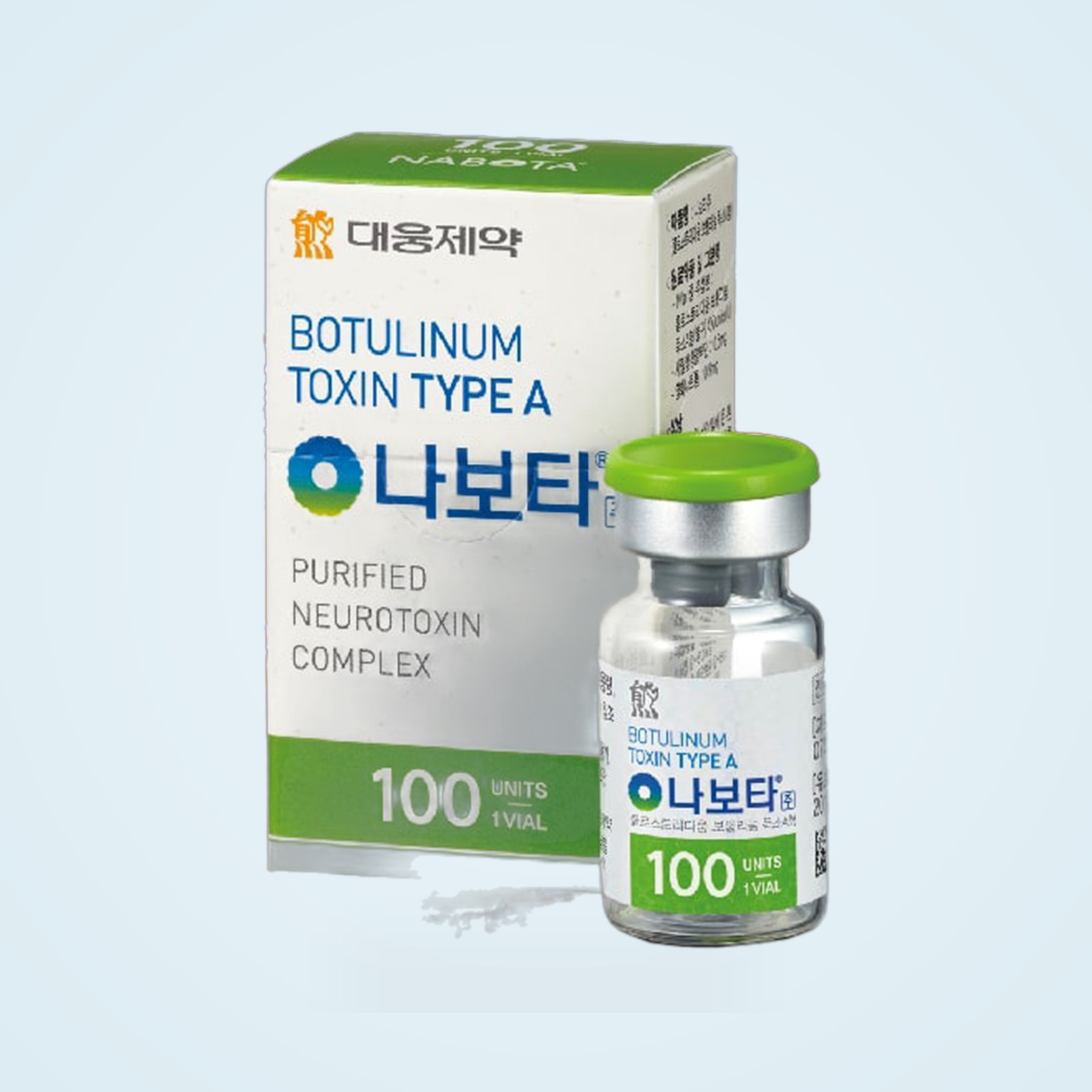 Envase del producto Nabota 100U